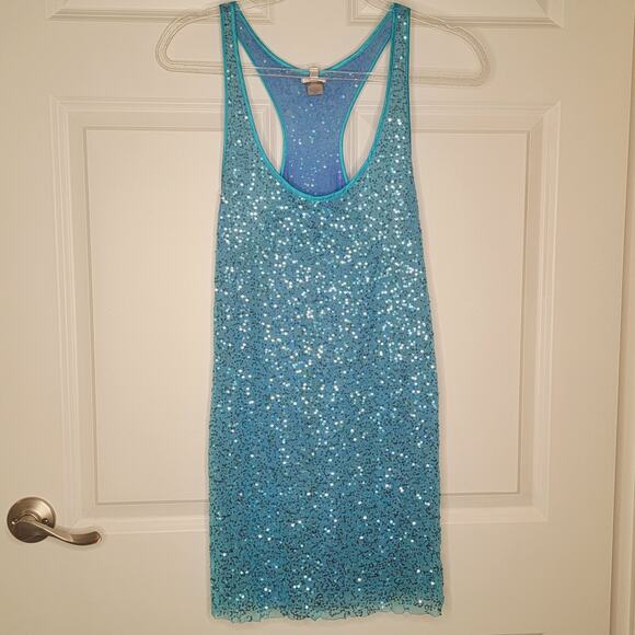 Victorias Secret Racerback Sequin Slip Dress/Tunic Size SP - Picture 6 of 6